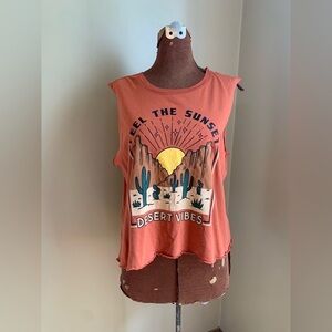 Cold crush tank top, desert vibes t shirt